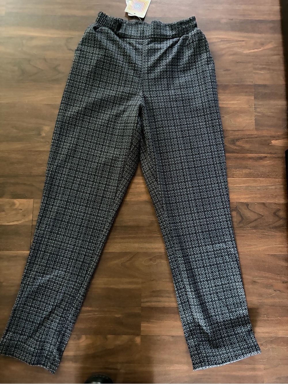 LuLaRoe Black and Gray Houndstooth Women's Pants